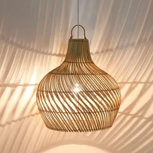 Rotan plafondlamp