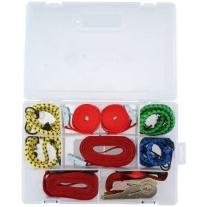 Spanbanden en elastische bagageriemen set van 8 stuks - Dunlop