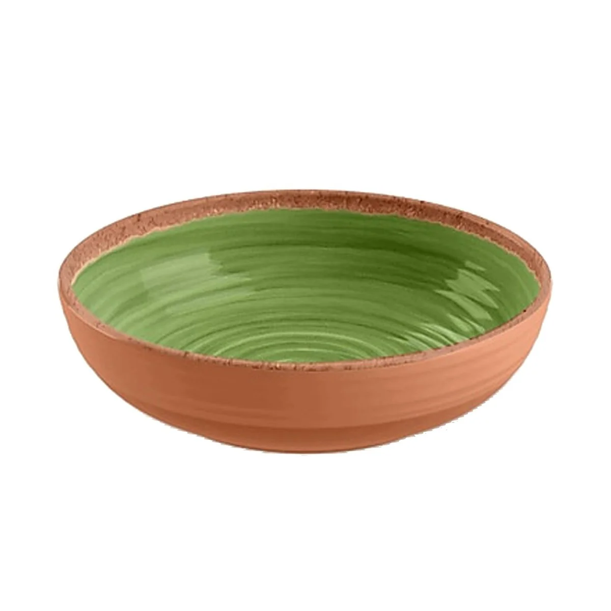 Rustic Swirl Bowl Melamine Groen - Blauw - Wit - Afbeelding 3