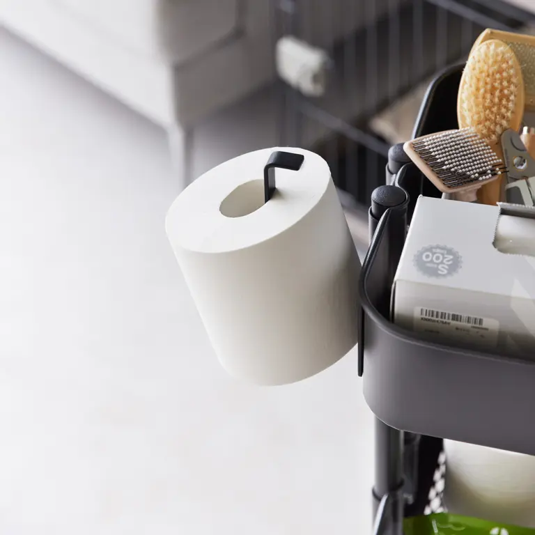 Yamazaki Tower Toiletrolhouder magnetisch - Zwart of Wit - Afbeelding 6