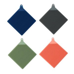 Vaatdoek uit silicone met zuignap 15 x 15 cm - Alpina
