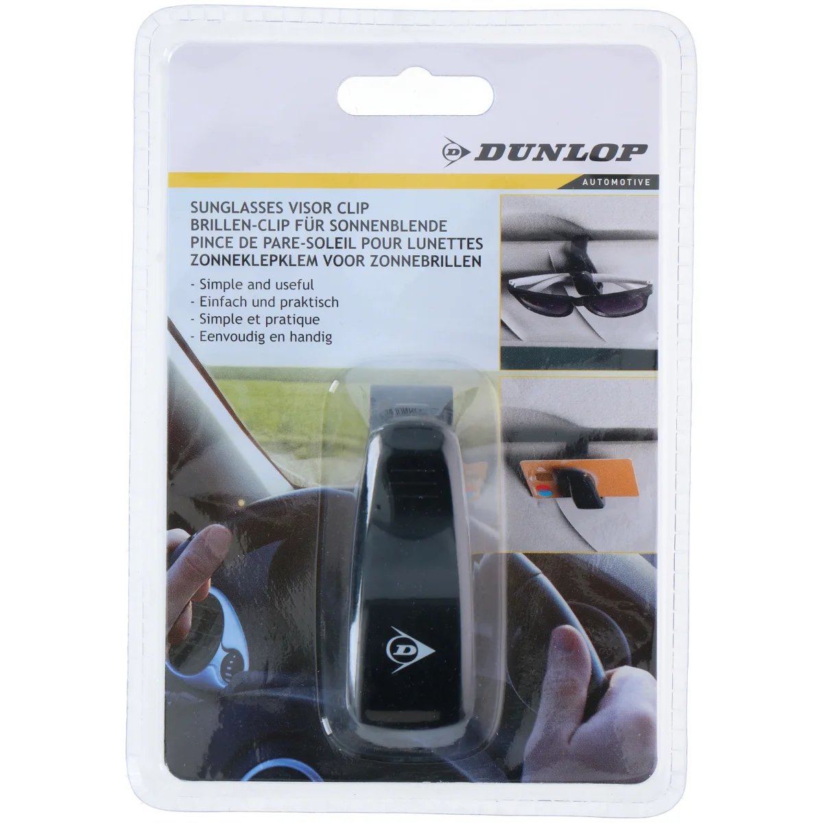 Zonnebril clip voor bevestiging aan de zonneklep - Dunlop